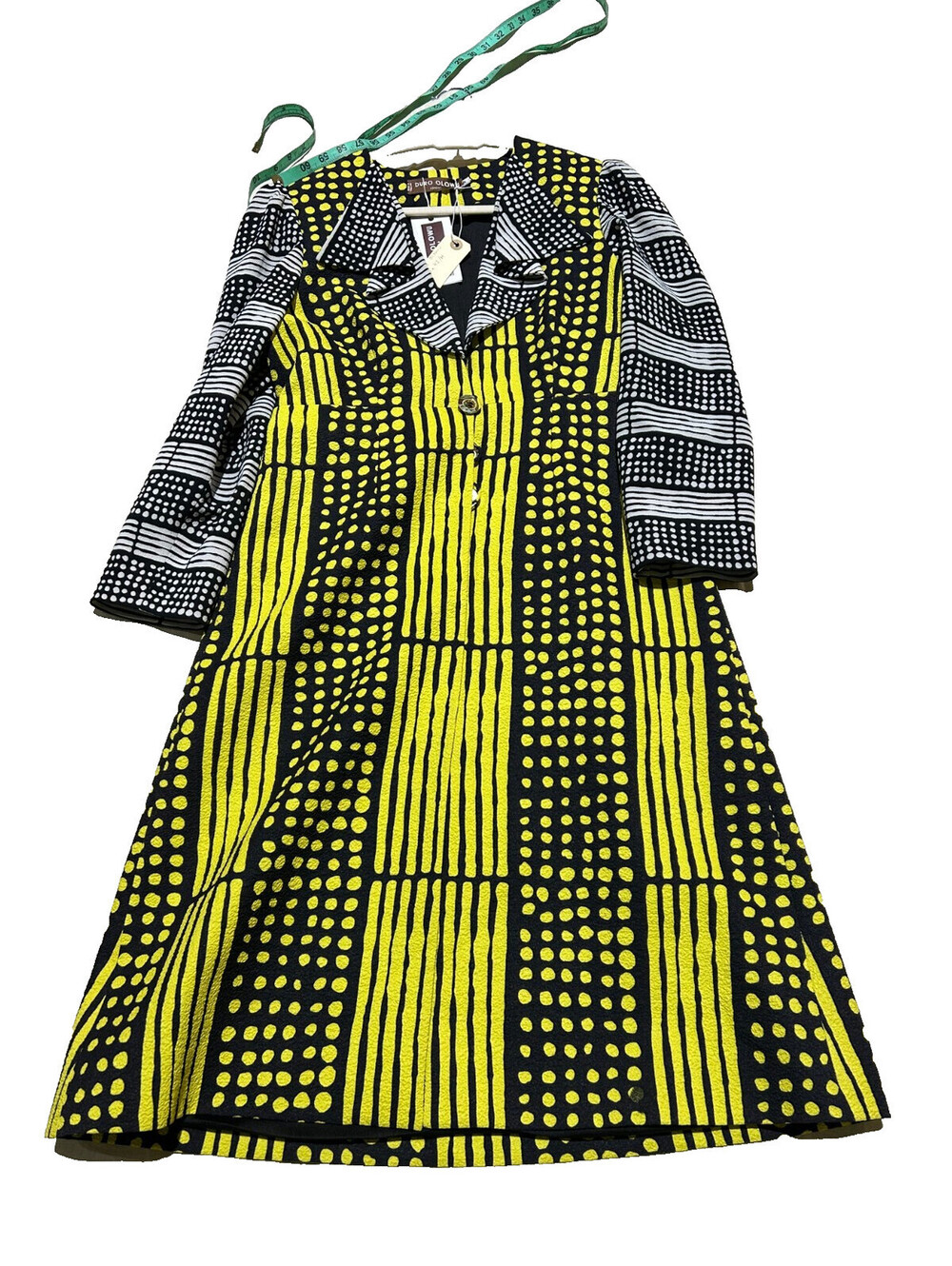 Duro Olowu Colourful Bold Patterned Coat Size US 6/IT 42